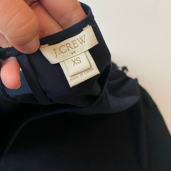 J. Crew size Xs navy blouse - Picture 4 of 10